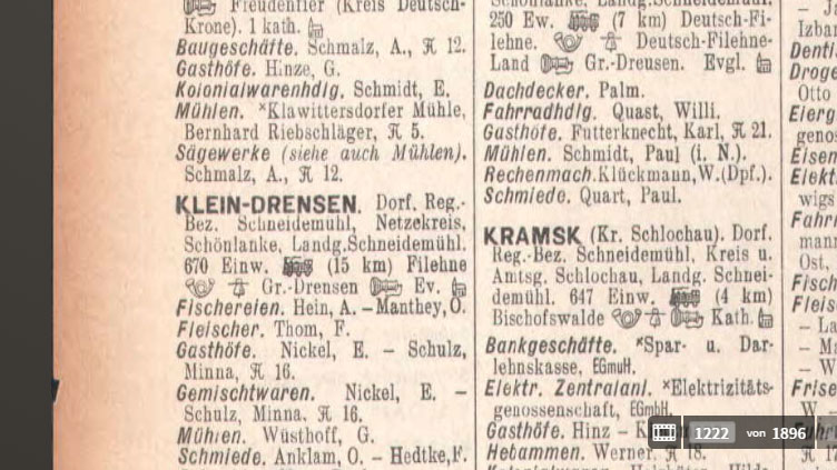 Genealogy on adress books